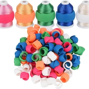 Simthread 100pcs Upgraded Thread Holder/Spool Huggers Compatible with Larger